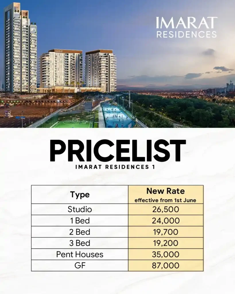 Imarat Residences 1 payment plan